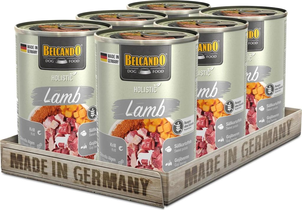 Belcando Holistic Lamb 6x 400g – Nassfutter Hund mit Lamm & Superfoods
