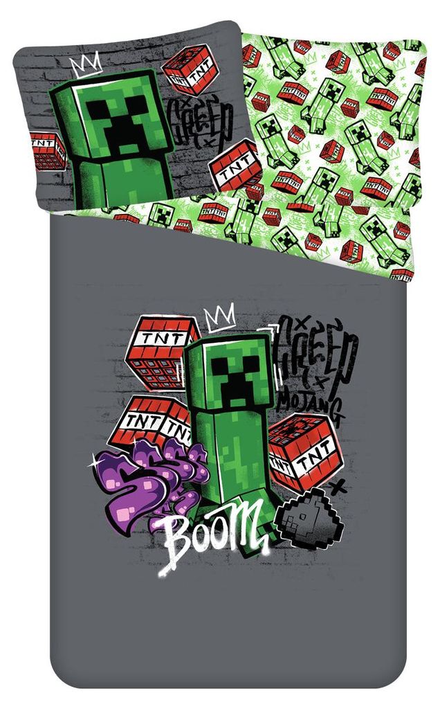 Povlak na přikrývku Minecraft Metro Art - 140 x 200 cm - Obrázek produktu 
