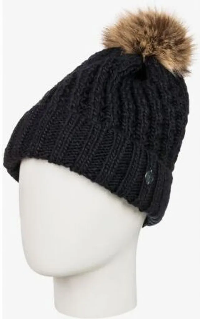 Roxy - Freja Beanie, Cappello Invernale Donna, Berretto Con Risvolto E Scritta Roxy, Caldo E Morbido, Unisex - 4