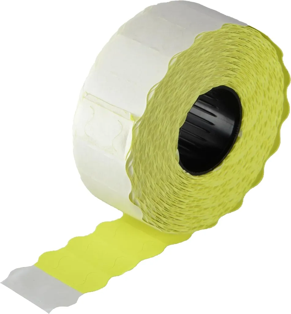 Rouleaux d'Étiquettes de Prix Jaunes 26x12 mm pour Étiquetage de Magasin