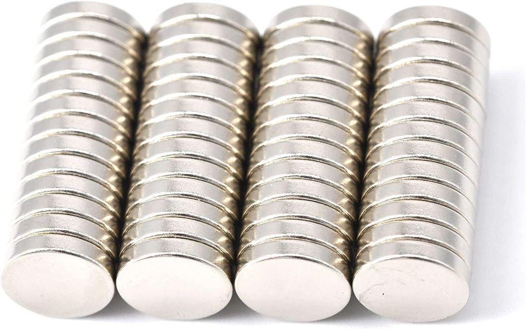 Magenesis 52 Stück Neodym Magnete 10x2mm Mini Magnete Extrem Stark ca. 2 Kilo Haftstärke