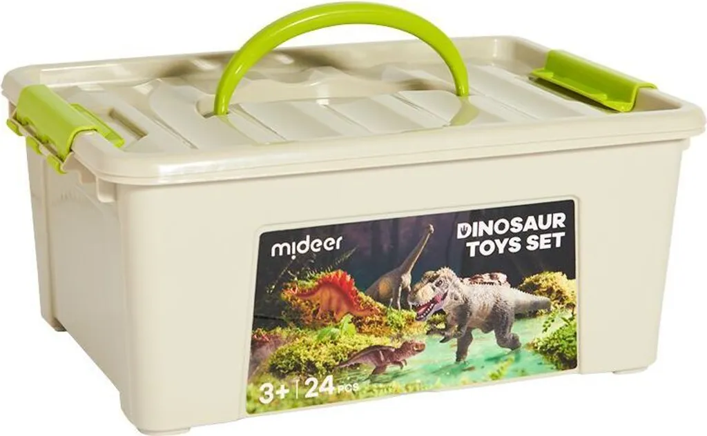 Mini dinosaures Mideer 24 pièces : le jouet robuste sans BPA pour enfant