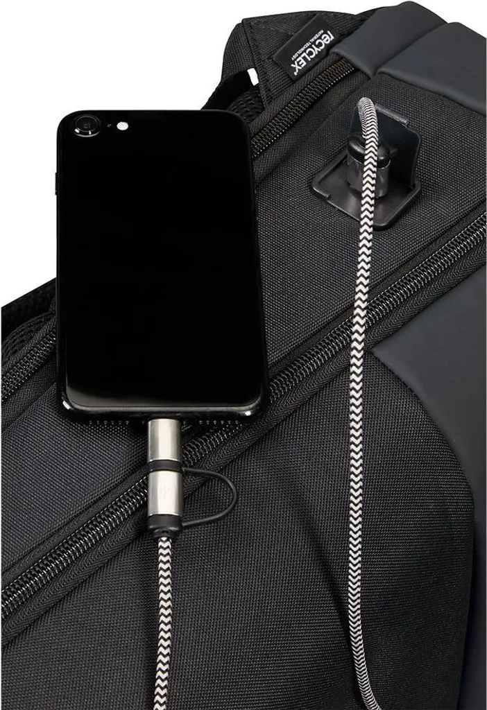 Samsonite Stackd Biz Sac à Dos PC 15.6 Pouces Noir avec Port USB Intégré - 10