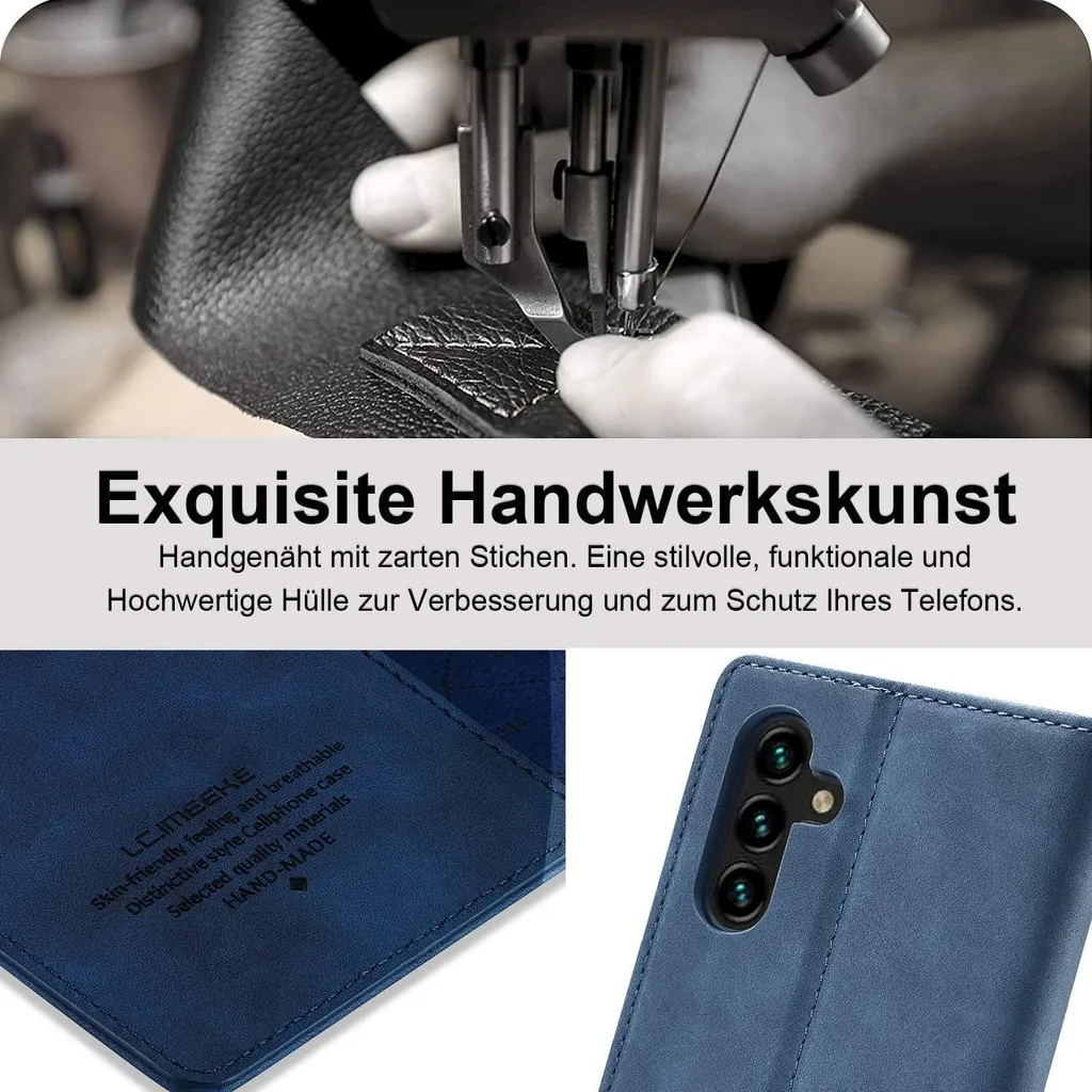 Cover Portafoglio Samsung Galaxy A34 5G Ailicici con Vetro Prottetivo - 2