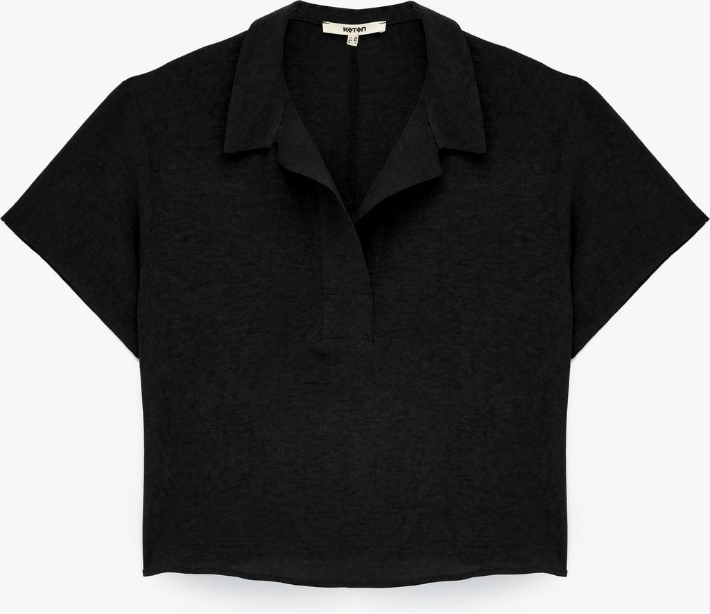 Koton Shirts Ss Schwarz