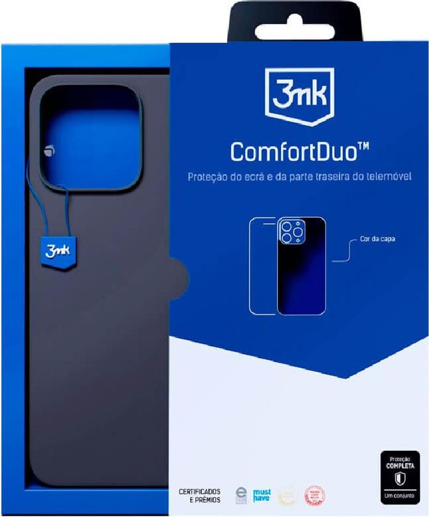 Hülle + Schutzfolie ComfortDuo 3MK Xiaomi Redmi 13C Schwarz
