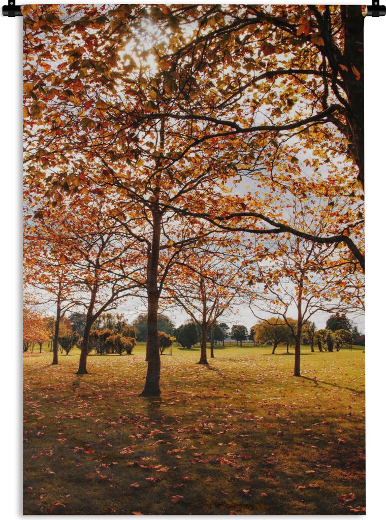 MuchoWow Wandteppich Wandbehang Herbst - Herbstblätter - Natur 120x180 cm Tapisserie Dekoration Wandtuch - Schlafzimmer - Dekorationen für das ...