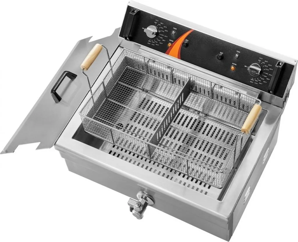 Friteuse haute performance 20L inox 2250W - Température Max 200°C - 10