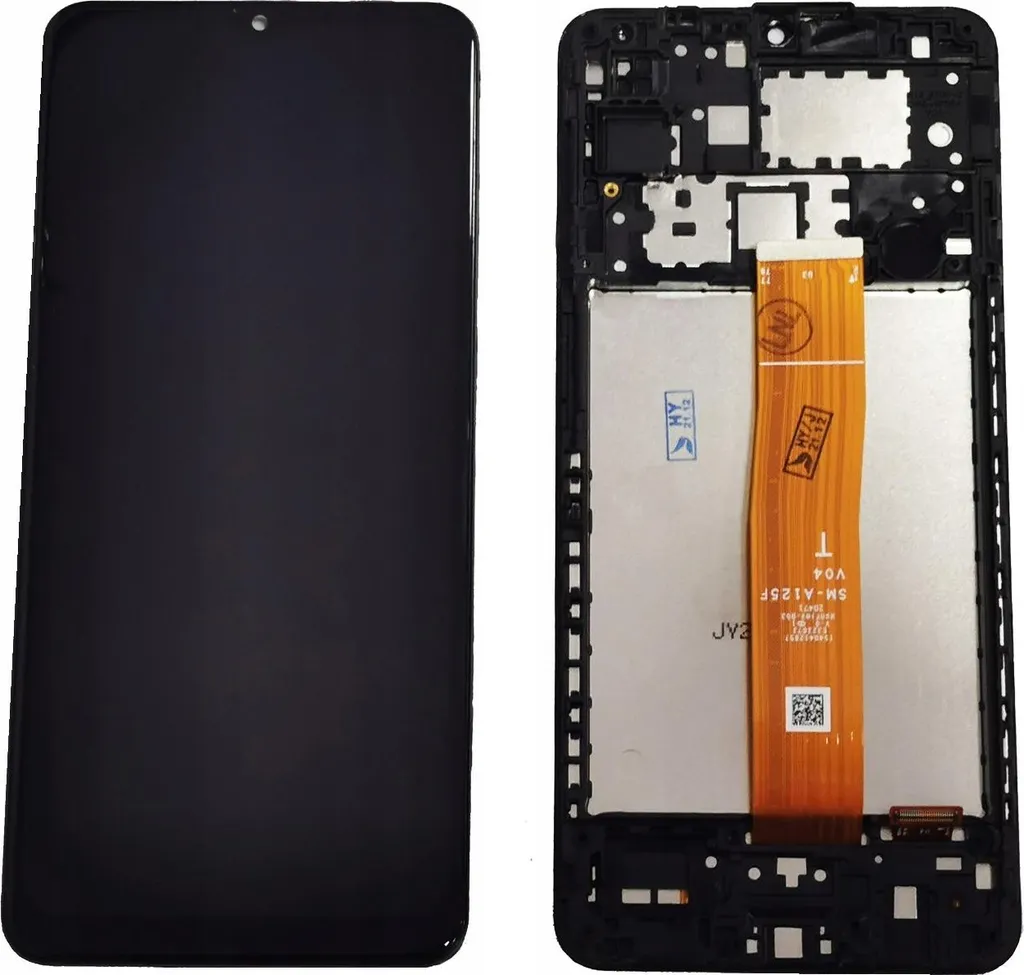 Écran LCD Haute Définition Samsung A12 A125 avec Cadre Noir Monté