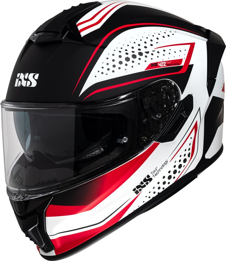 iXS Integralhelm iXS422 FG 2.2 matt weiss-rot S