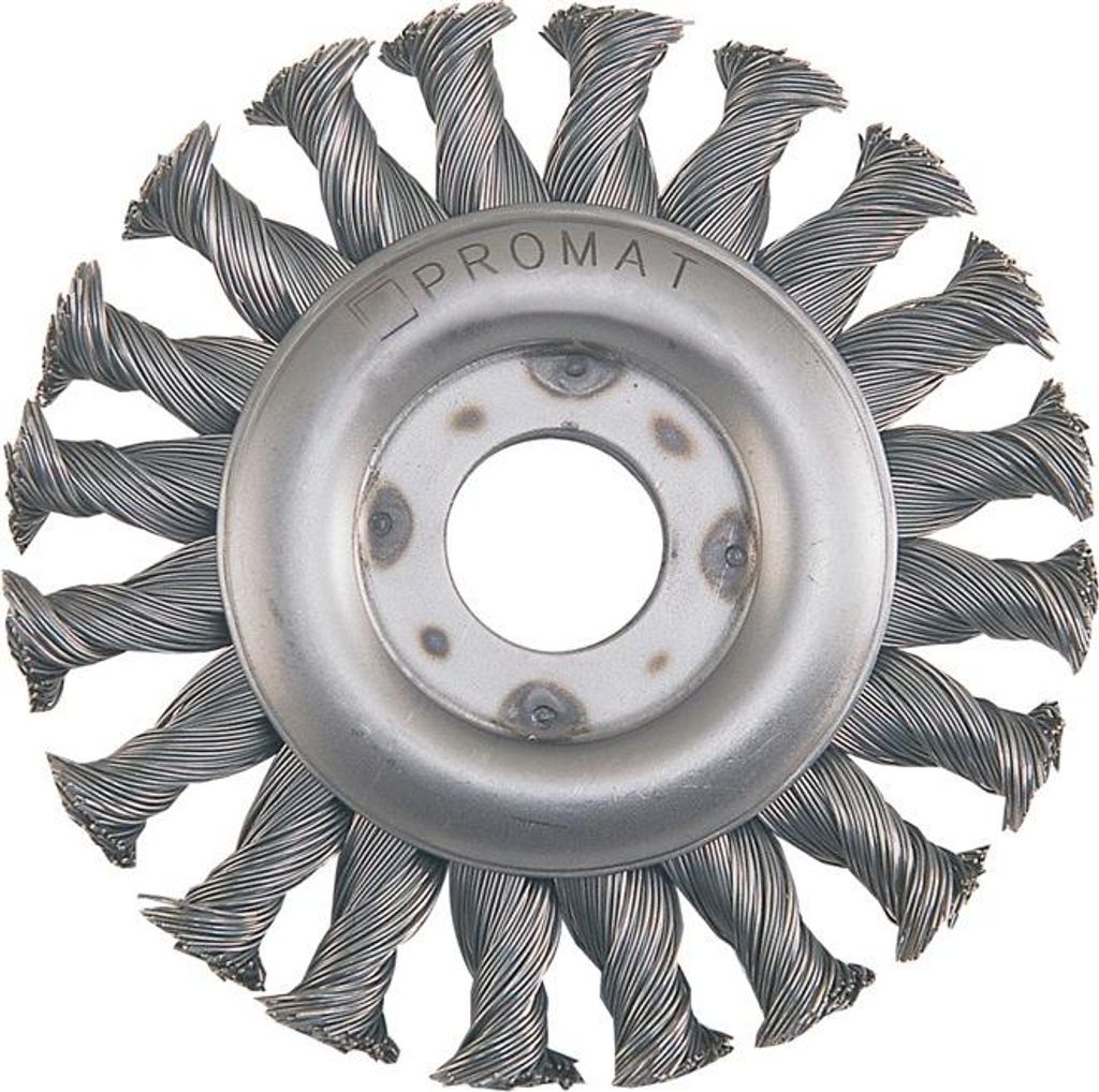 Promat Rundbürste VA-Stahldraht Durchmesser 115mm gezopft