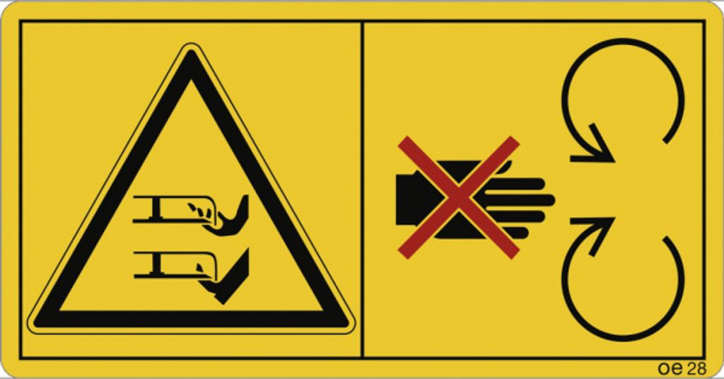 Dreifke Aufkleber - Während des Betriebs ausreichend Abstand .., Folie, 168x...