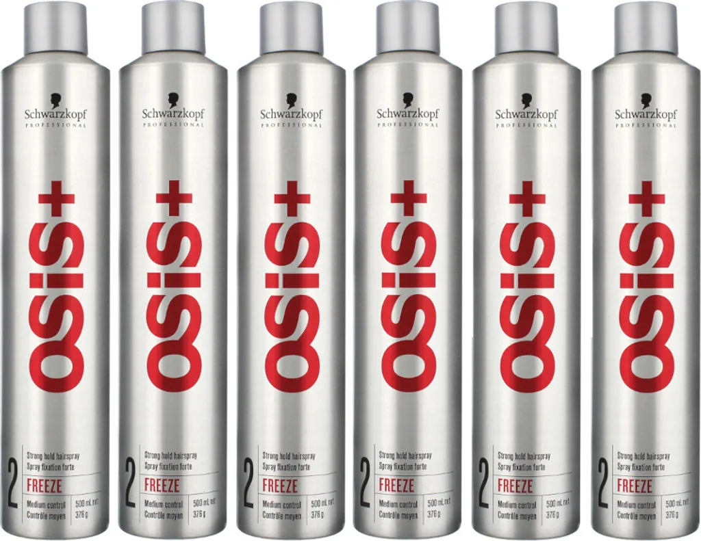 Spray Osis Freeze Schwarzkopf anti-humidité - Tenue forte lot 6x500ml