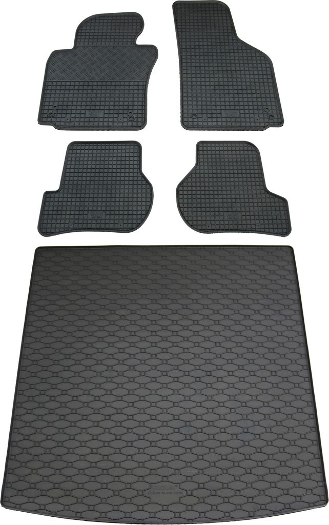 Gummi Fußmatten + Kofferraumwanne für VW Golf 5 Variant, Bj. 2003-2008