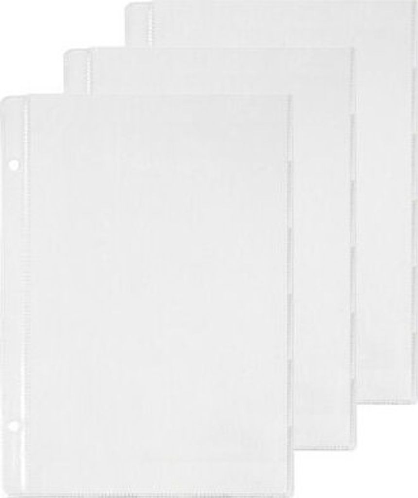 100x Ersatzfolien (PVC) transparent matt A5