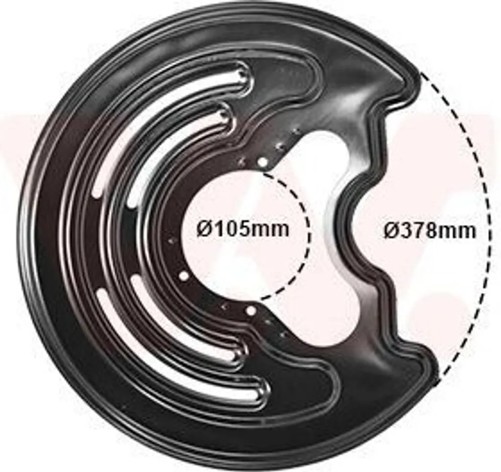 Tôle de protection pour disque de frein 280mm VAN Wezel Renault Nissan