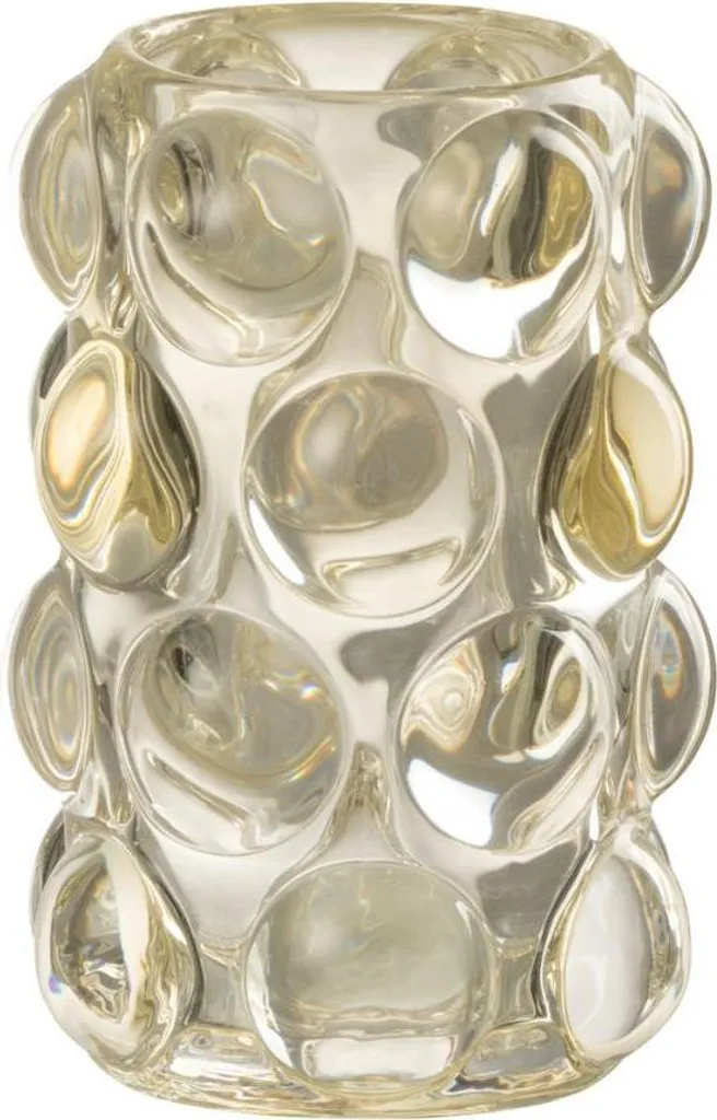 Bougeoir Bollie Jaune J-Line en Verre - Ambiance Chaleureuse Salon