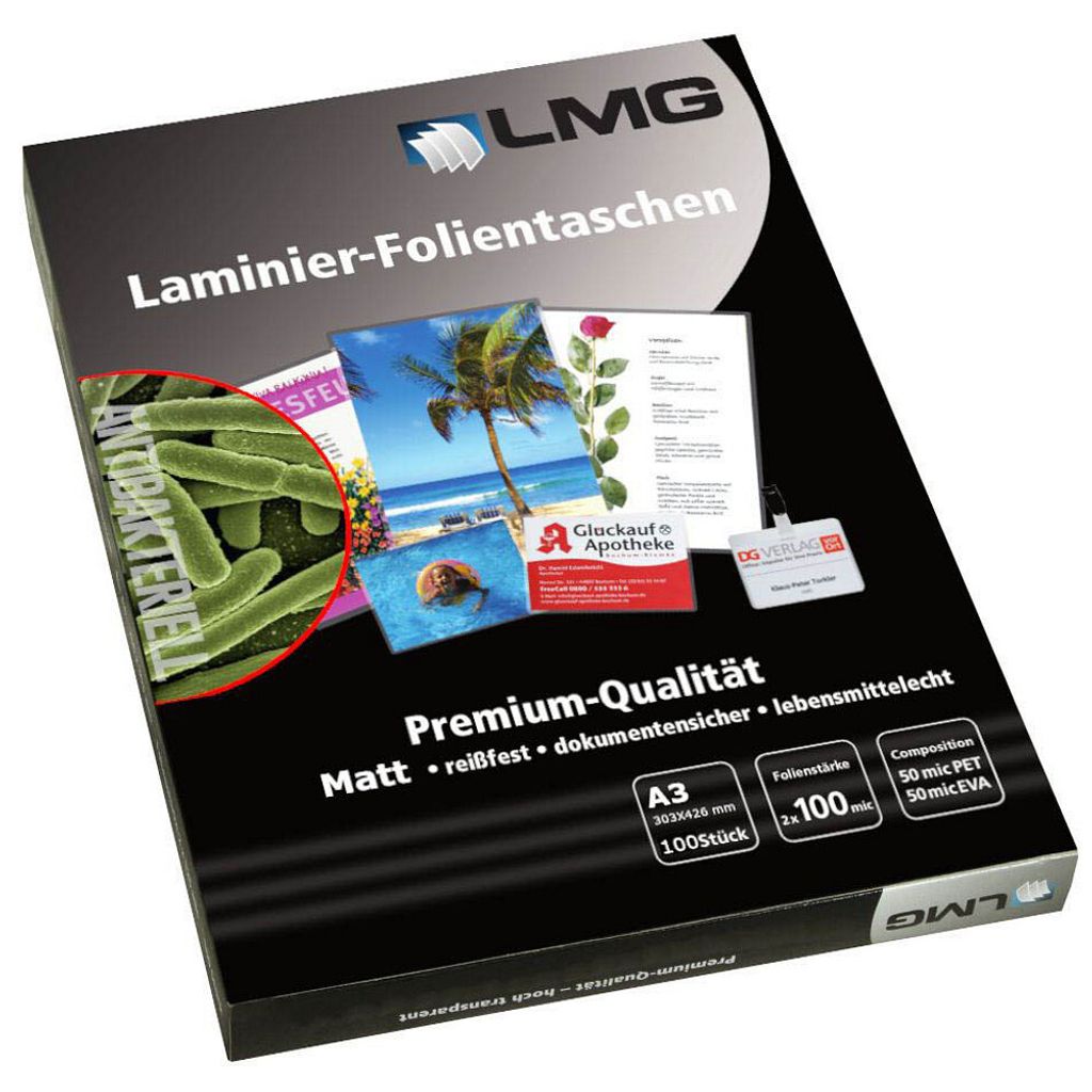100 LMG Laminierfolien matt für A3 100 micron