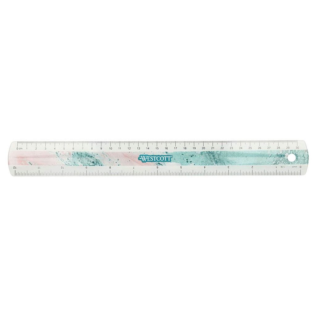 Westcott Lineal Trendsetter 30.0 cm rosa-tuerkis