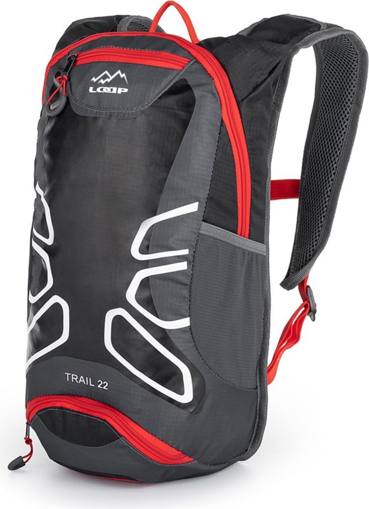 Fahrradrucksack Loap Trail 22 Schwarz-Rot Schwarz