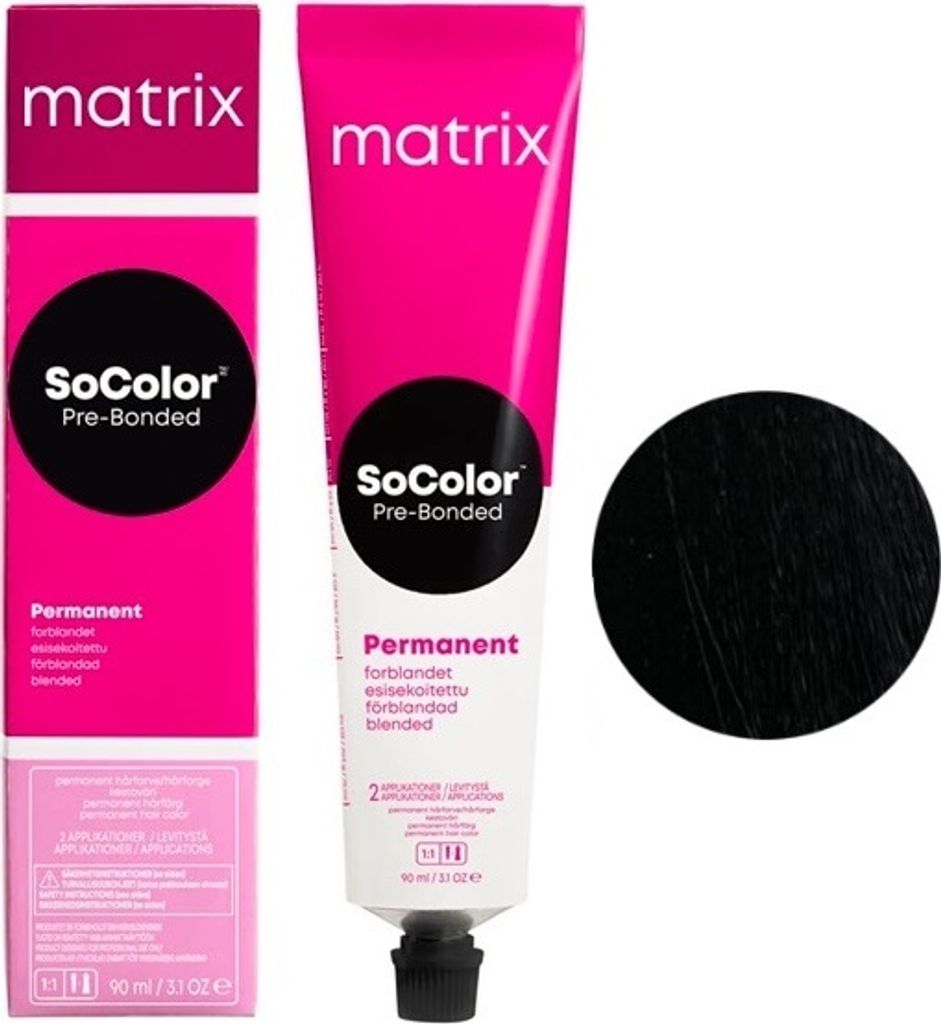 Matrix SOCOLOR.BEAUTY, Nero, tonalità 2N, per capelli Immagine del prodotto 