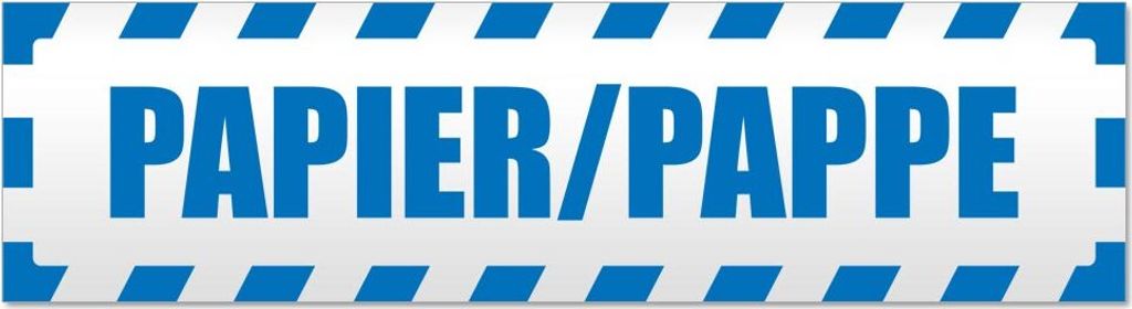 Papier Pappe gestreift Magnetschild Schild magnetisch