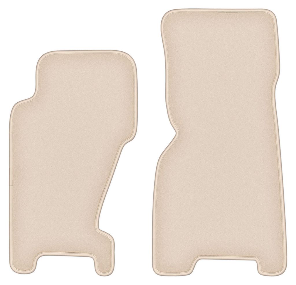 DURBAN Beige Velours-Fußmatten vorne für Jeep Grand Cherokee WJ Geländewagen (1998-2004)