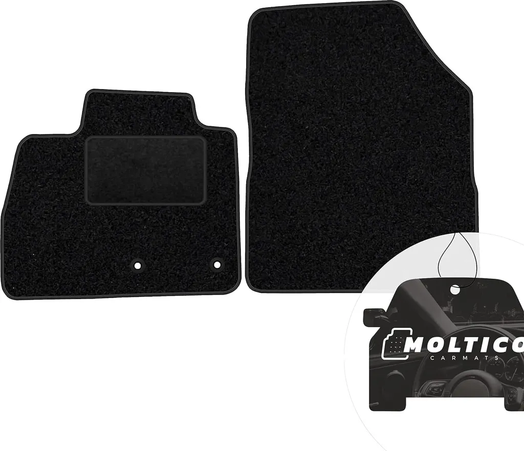 Kit Tappetini Auto SOLO ANTERIORI 2pz compatibili con Renault Clio 5 2019-2025 | Set 2 tappeti anteriori su misura in moquette