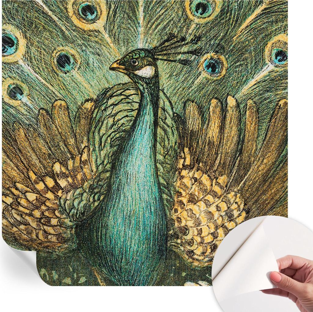 Selbstklebende Wandtapete - Dekorative Tapete für Wohnzimmer - Klebefolie für Wandbilder - Tapetenfolie für Wanddekoration - 250x250 cm - Majest...