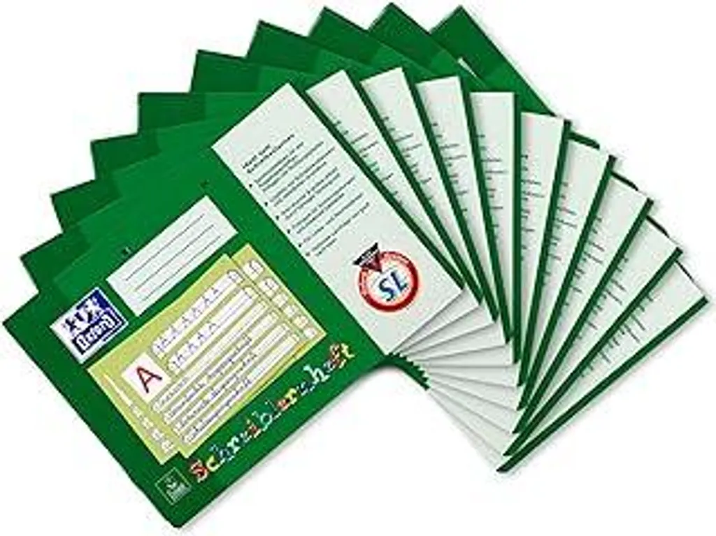 Set 10 Quaderni Oxford Rigatura SL 1 Elementare A4 Orizzontale