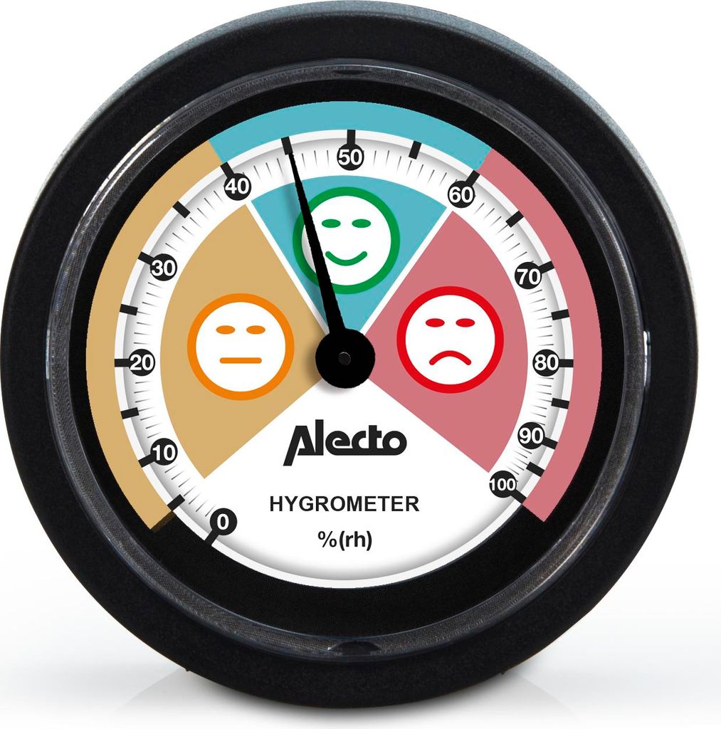 Alecto WS-05 - Analoges Hygrometer, schwarz