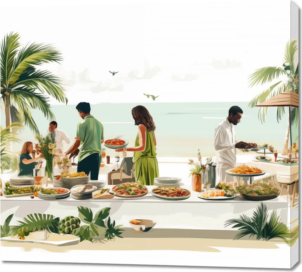 Offerta Quadro 100x90cm Profumo Tropicale - Spedizione Gratuita
