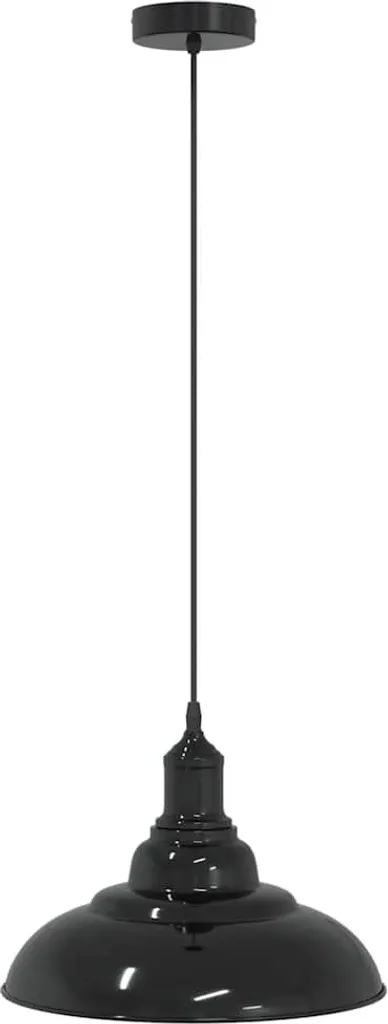 Suspension Plafond Réglable E27 Noir Brillant : Solution Éclairage sur Mesure