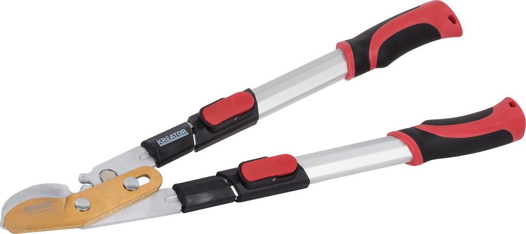 KREATOR Baumschere Typ Bypass Astschere Gartenschere 59-78 cm Achtkantaluminium - 220% Bypass Teleskop