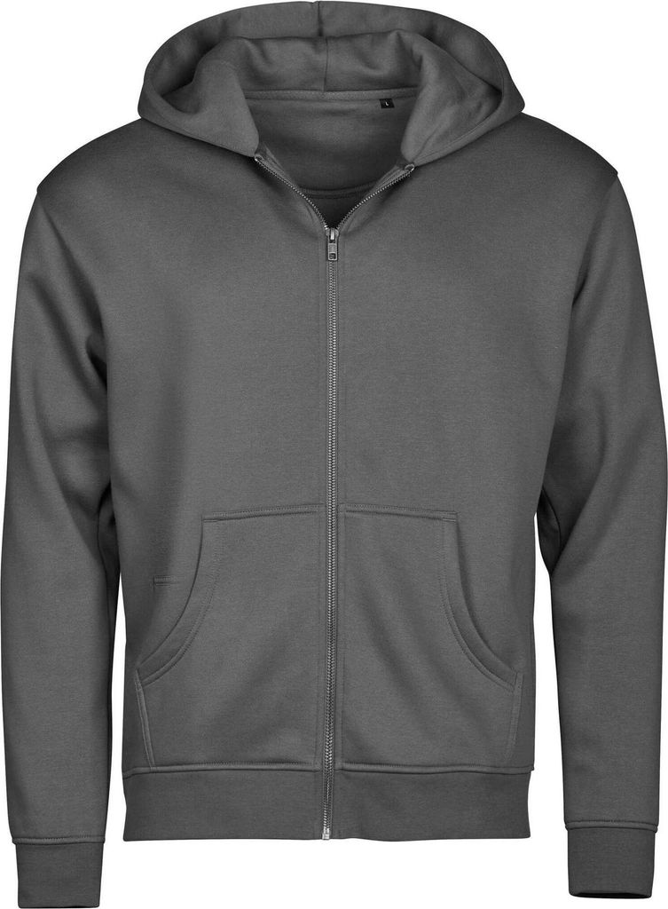 Tee Jays - "Urban" Hoodie mit durchgehendem Reißverschluss für Herren/Damen Uni, mit Kapuze BC7323 (XS) (Staubgrau)