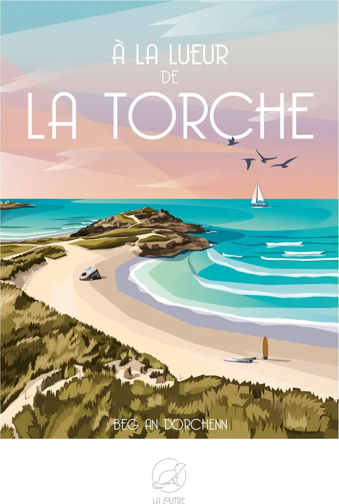 Puzzle 1000 pièces La Loutre A la lumière de La Torche - Illustration