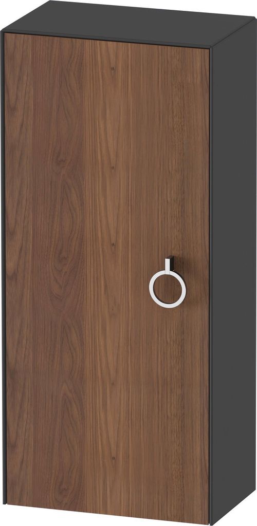 Duravit White Tulip Halbhochschrank, Breite 400 x Tiefe 240mm, eine Tür Anschlag links mit Griff, WT1323L7758