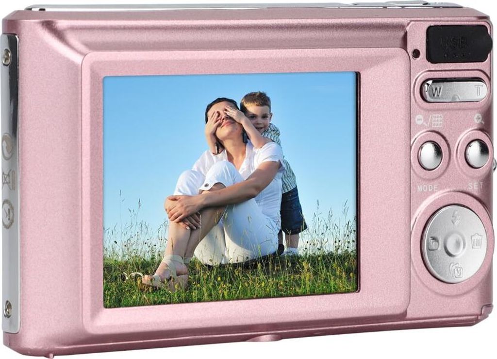 Růžový kompaktní fotoaparát DC5500 Obrázek produktu 2