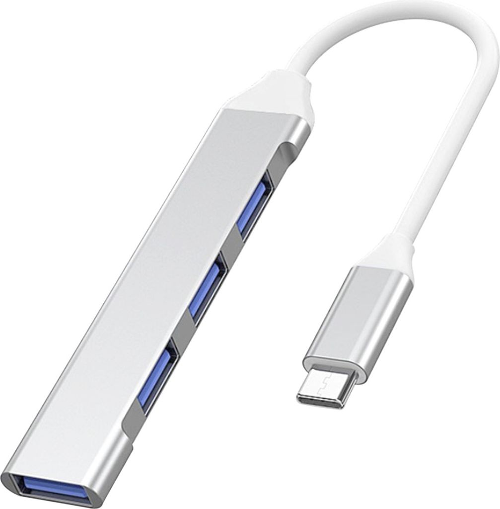 USB-Hub PremiumCord USB-C auf USB3.2 A + 3x USB2.0 A , Aluminiumgehäuse