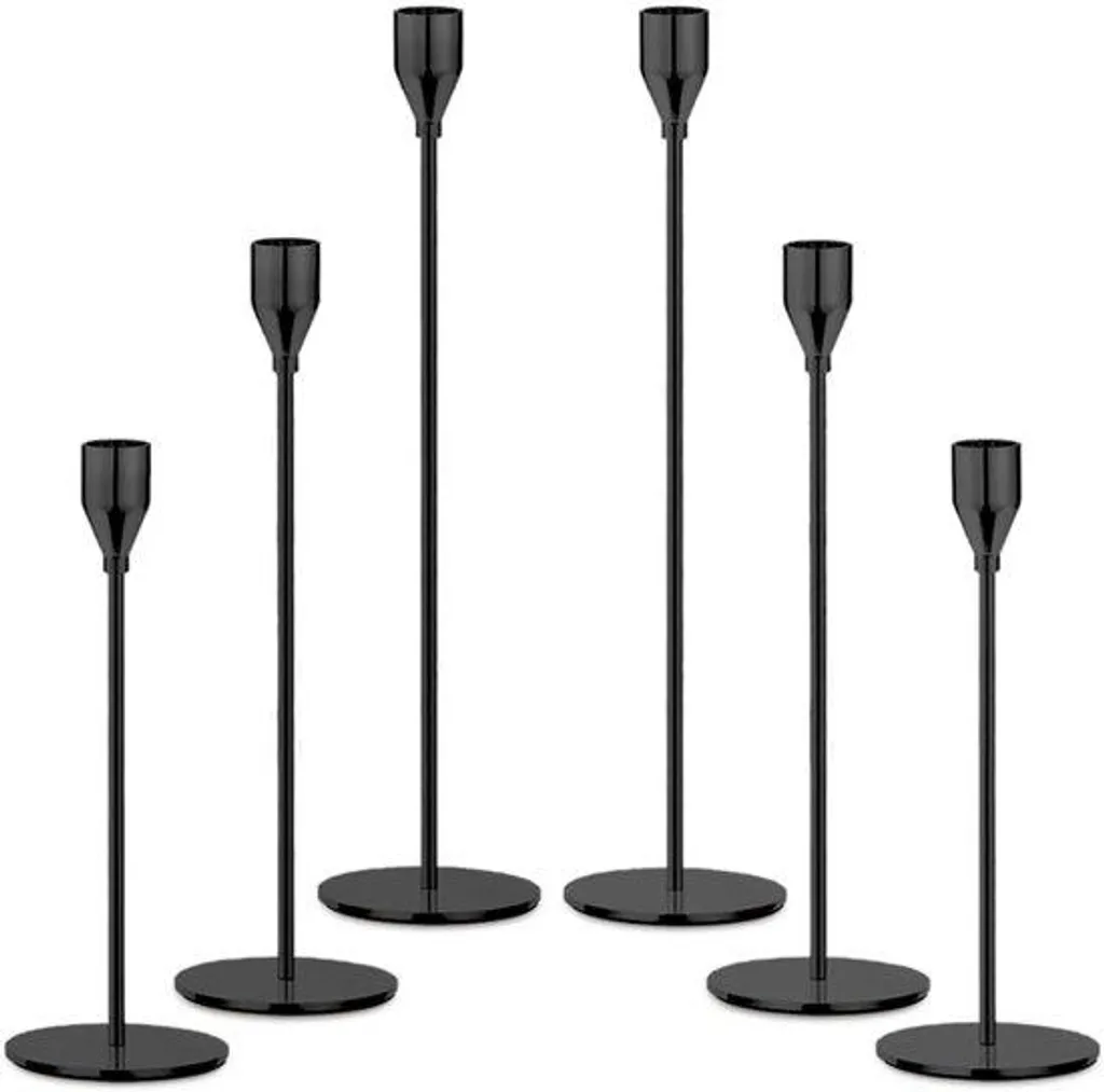 Grand chandelier décoratif en métal pour table de salon, pack de 6
