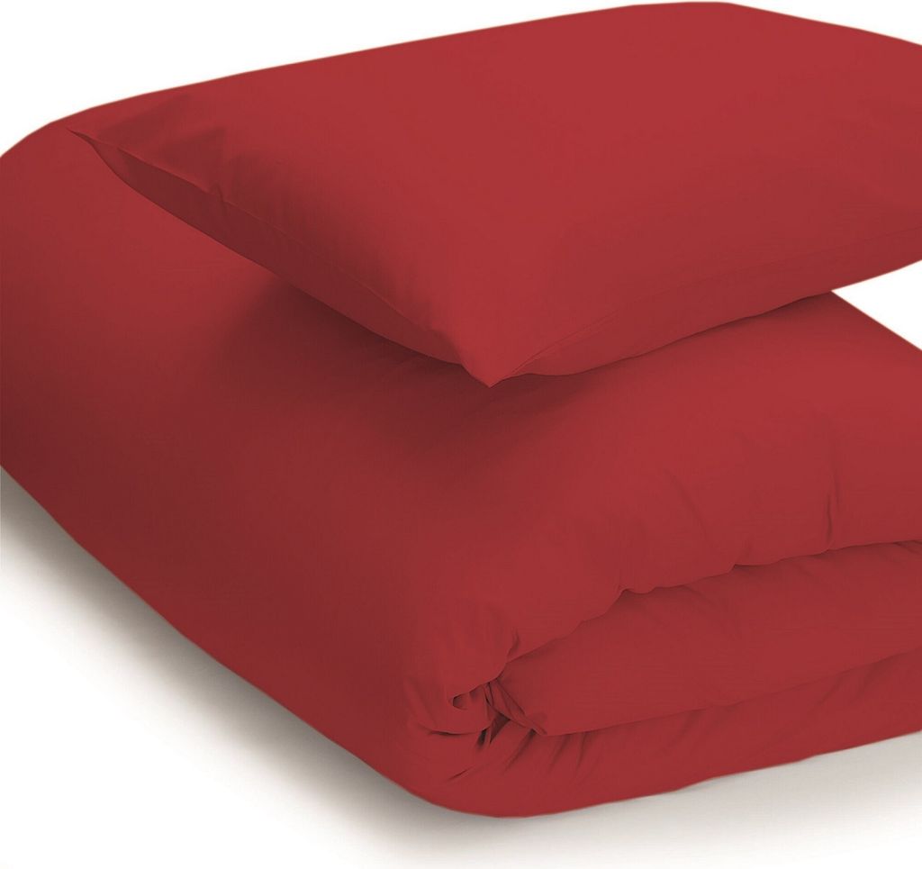 Belledorm Perkal-Bettbezug, pflegeleicht BM169 (Kingsize) (Rot)
