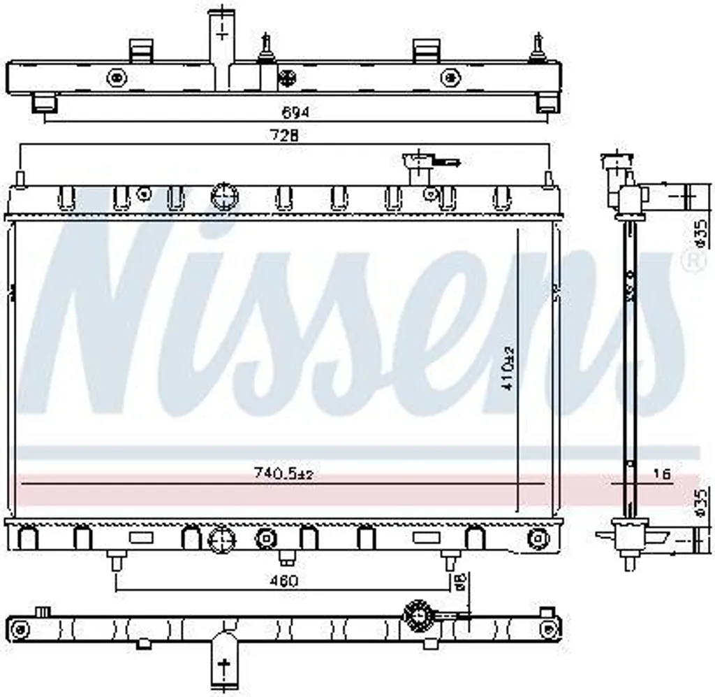 Radiateur NISSENS 606312 : finissez-en avec la surchauffe du X-TRAIL T32