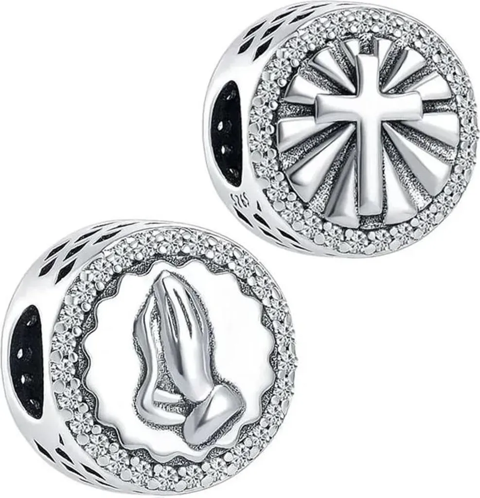Charm Croce Trusky per Pandora: Argento 925 e Zirconi Scintillanti