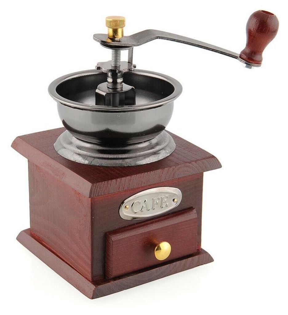 Kaffeemühle manuell Retro-Stil Keramikmahlwerk für Produktbild 