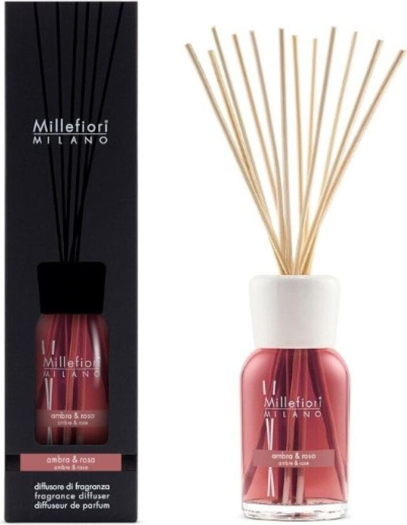 Millefiori Milano Fragrance Diffuser Ambra & Rosa 500 ml