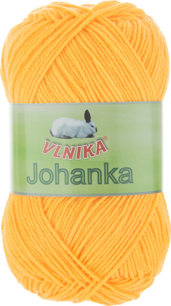 10 x 50g Strickgarn Johanka Strick-Wolle Handstrickgarn Klassikgarn Sommergarn Farbwahl, Farbe:096 mango