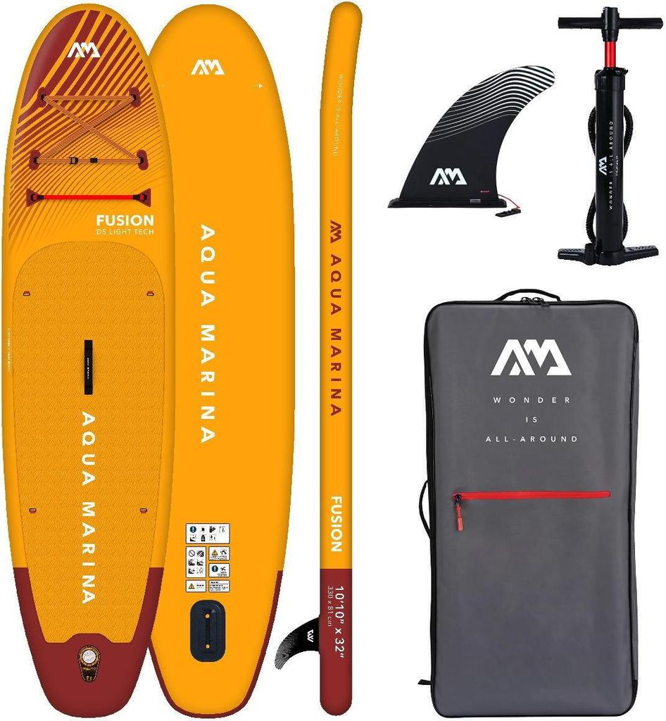AQUA MARINA FUSION iSUP Board Set aufblasbar Stand Up Paddle 330cm SUP
