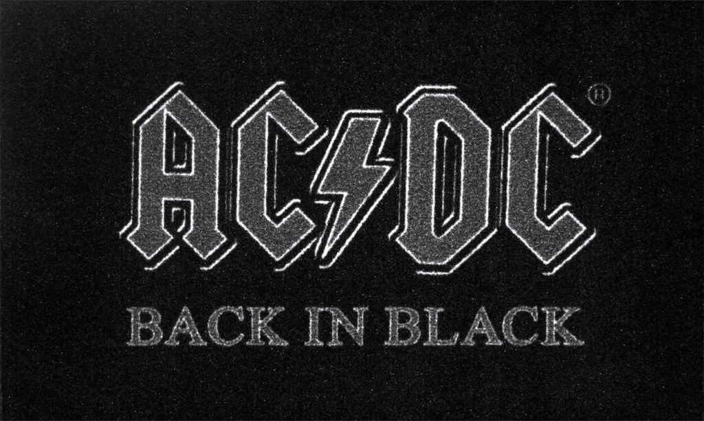 AC/DC Fußmatte Back in Black - Fußmatten