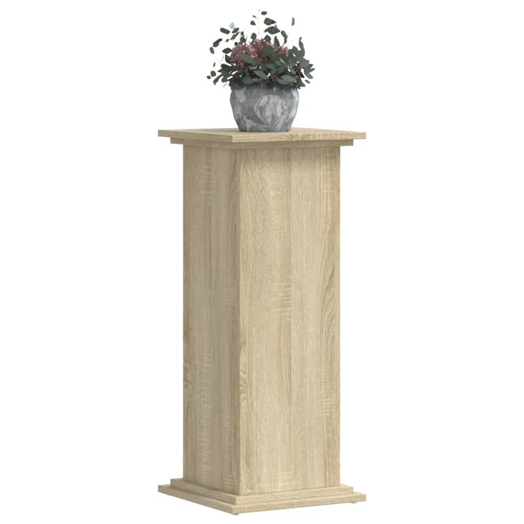 (Design 2026) Pflanzenständer Sonoma-Eiche 33x33x80cm Holzwerkstoff - Gartentische HOMMIE 409728 - Gartentische