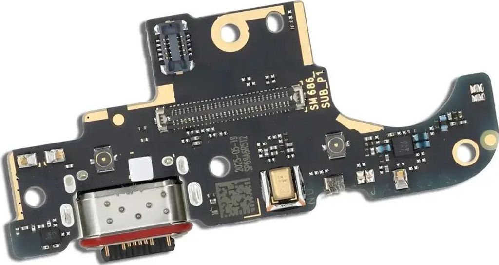 Original USB-C-Ladebuchsen-Platine für Motorola Moto G86 5G, Moto G86 Power 5G (XT2527-2, XT2527-7)